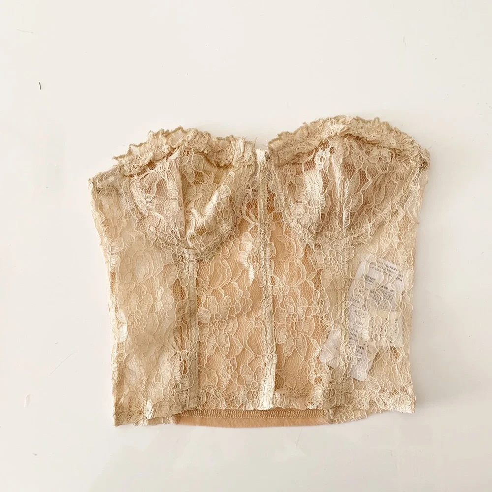 Lace Mesh Corset Top - Picture 11 of 15